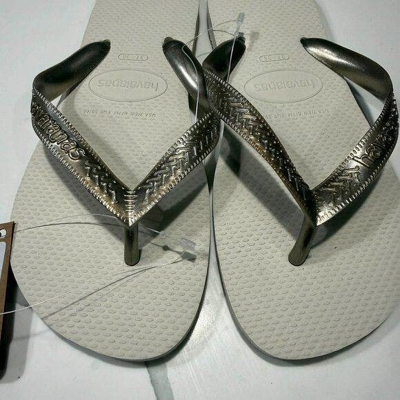 Havaianas Unisex Flip Flops Sandals Beige US 8 - Picture 3 of 5